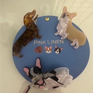 Dog Hair Clips Set - Brown, Tan, Black